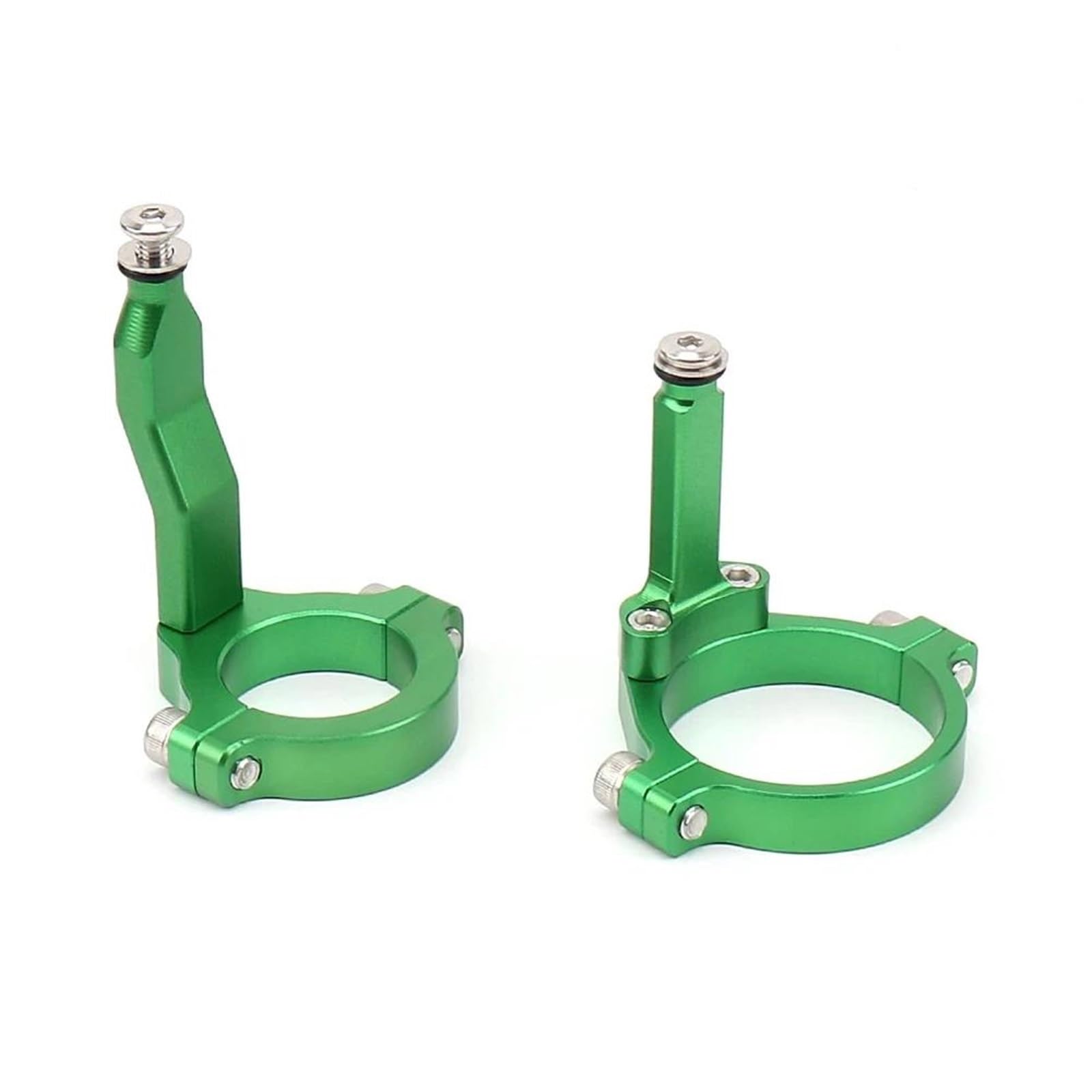 Motorradhalterung Einstellbarer Für Kawasaki Für ZX-4RR ZX4R 2023 Motorrad Zubehör Stabilisator Montage Halterung Lenkung Dämpfer Stoßdämpfer CNC-Montagesatz(Bracket - Green) von LNMLRBXEXZ