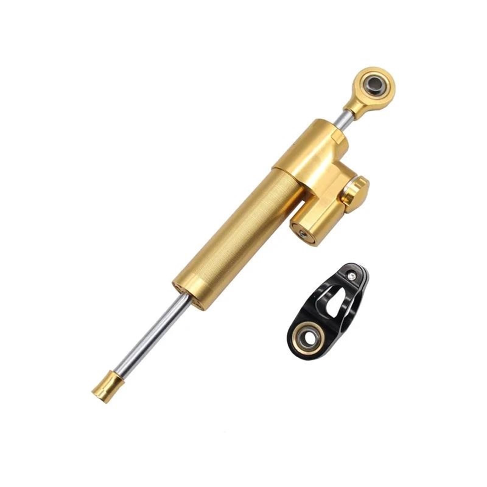 Motorradhalterung Einstellbarer Für Kawasaki Universal Motorrad Einstellbare Lenkung Dämpfer Stabilisator Linear Umgekehrt Sichere Steuerung CNC Stoßdämpfer CNC-Montagesatz(Gold) von LNMLRBXEXZ