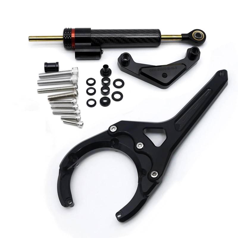 Motorradhalterung Einstellbarer Für Suzuki Für GSX-S 1000/F 2016-2024 Lenkungsdämpfer Stabilisator Halterung Unterstützung Kit Stoßdämpfer CNC-Montagesatz(Damper n Bracket D) von LNMLRBXEXZ