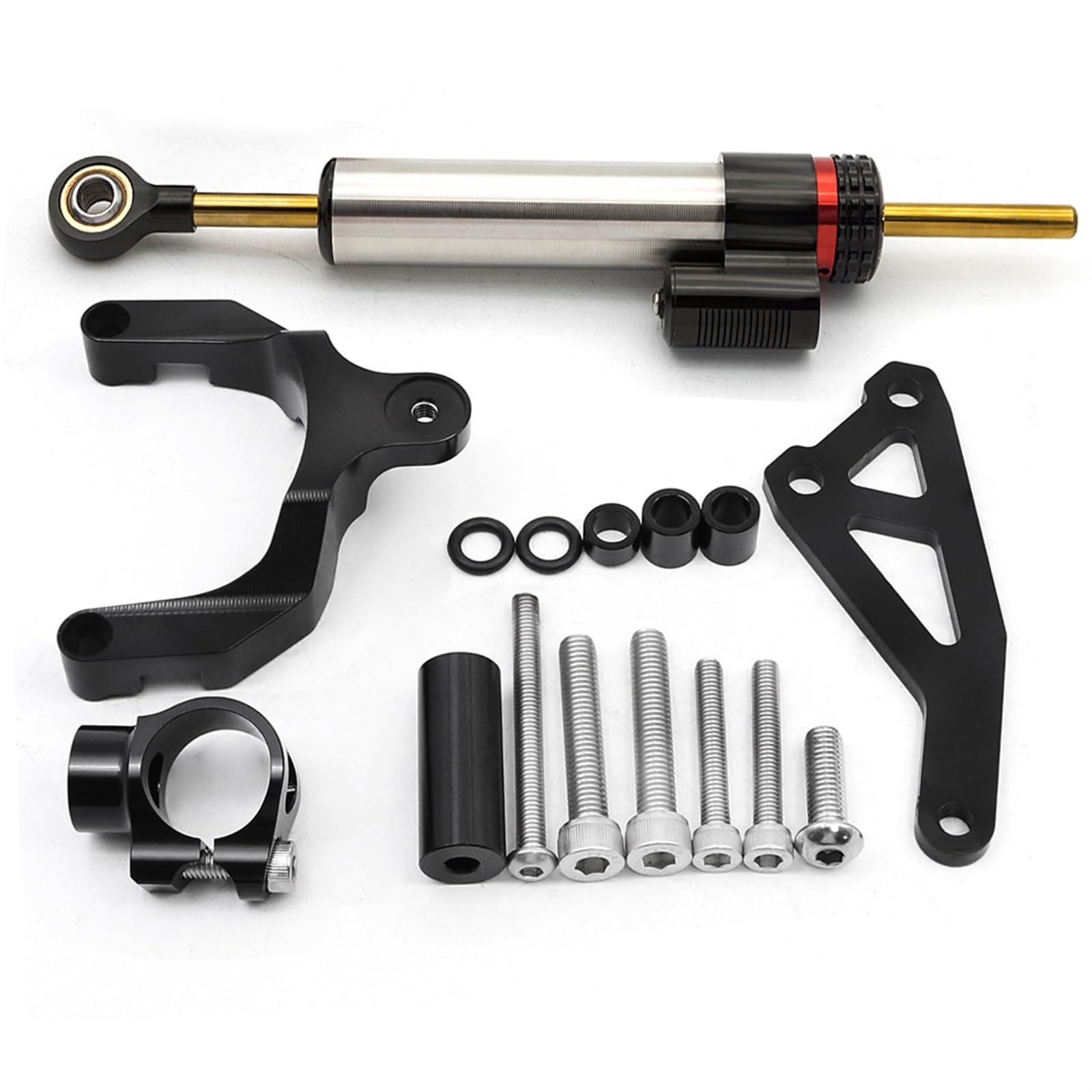 Motorradhalterung einstellbarer CNC Aluminium Montage Halterung Kit Lenkung Dämpfer Schock Abosber Stabilisator FÜR Suzuki Für GSR750 Für GSR 750 2011 2012 2013 2014 2015 Stoßdämpfer CNC-Montagesatz(T von LNMLRBXEXZ