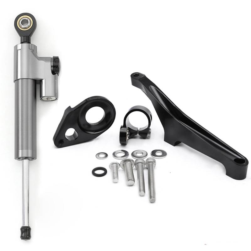 Motorradhalterung einstellbarer CNC Stabilisator Lenkungsdämpfer Halterung Montage Kit Unterstützung Zubehör FÜR Suzuki Für SV650 SV 650 2016-2020 2021 2022 Stoßdämpfer CNC-Montagesatz(Damper n Bracke von LNMLRBXEXZ