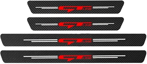 4 Stück Auto Einstiegsleisten Kratzschutzfolien Für Kia GT Line Sportage Ceed Picanto K5 K3,verhindert Abnutzung und Kratzer Dekoratives Zubehör,A von LNXDY