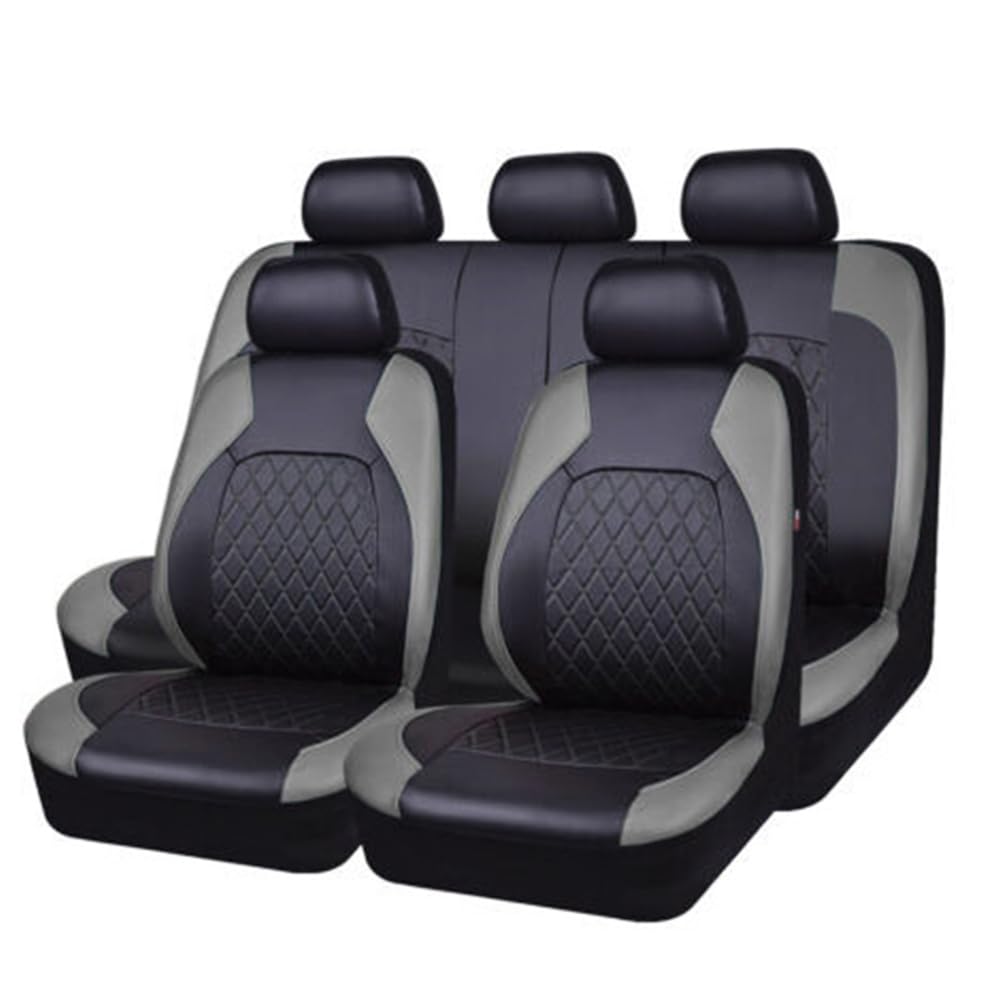 Autositzbezüge für Suzuki Vitara/Grand Vitara LY JT FT GT EA TA NGV 1/2/3.Gen 5-Door/3-Door, Komfortabel Wasserdicht Hautfreundliche Textur Universal Sitzbezug,Grey von LNZKX