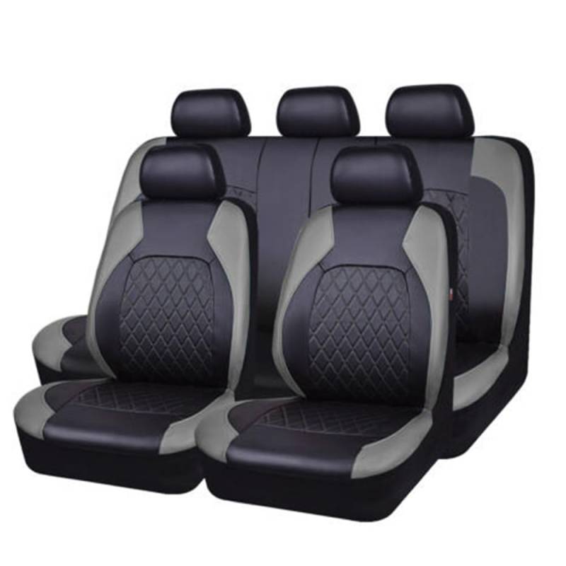 LNZKX Autositzbezüge für Suzuki Jimny GJ FJ/Samurai/Alto K/GF/HA/Baleno EW/EG, Komfortabel Wasserdicht Hautfreundliche Textur Universal Sitzbezug,Grey von LNZKX