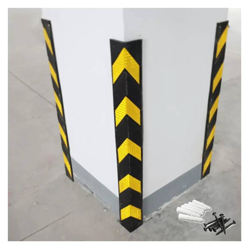 Car Parking Protector Rubber Corner Protector Wall Corner Guard for Parking Garages,Rubber Column Anti-Collision Strips(10pcs 100cm) von LOANDSDE