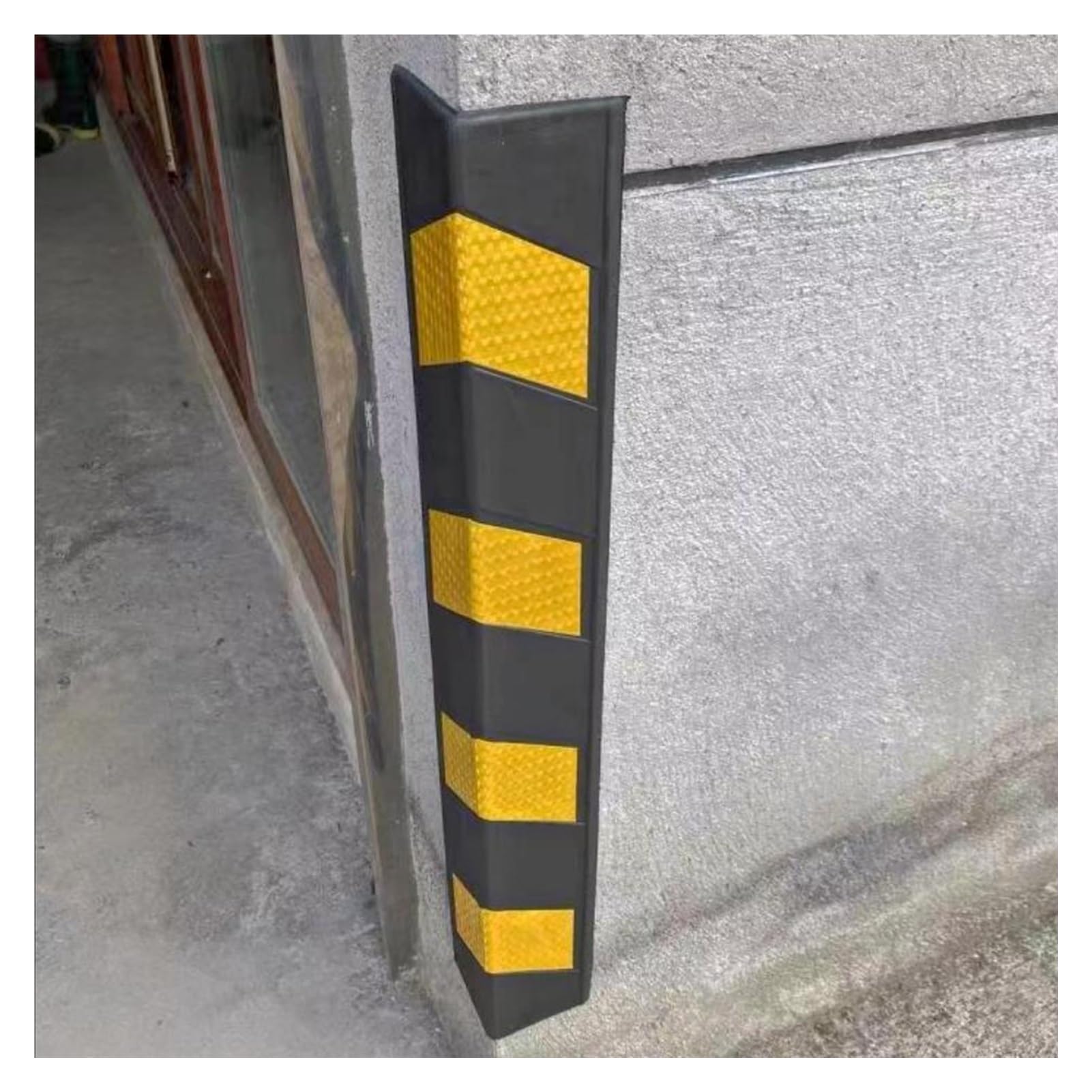 Protector Wall Corner Guard for Parking Garages,Reflective Wall Corner Protector with Yellow Strips(10pcs 100cm) von LOANDSDE