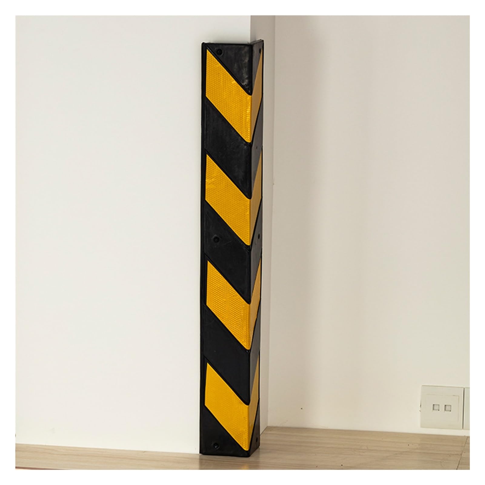 Protector Wall Corner Guard for Parking Garages,Reflective Wall Corner Protector with Yellow Strips(10pcs 150cm) von LOANDSDE