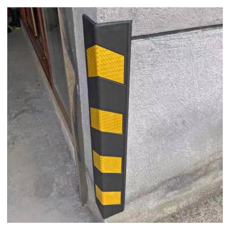 Protector Wall Corner Guard for Parking Garages,Reflective Wall Corner Protector with Yellow Strips(10pcs 150cm) von LOANDSDE