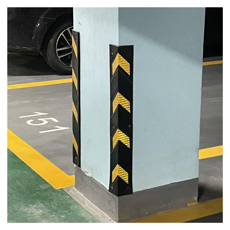 Protector Wall Corner Guard for Parking Garages,Reflective Wall Corner Protector with Yellow Strips(5pcs 80cm) von LOANDSDE