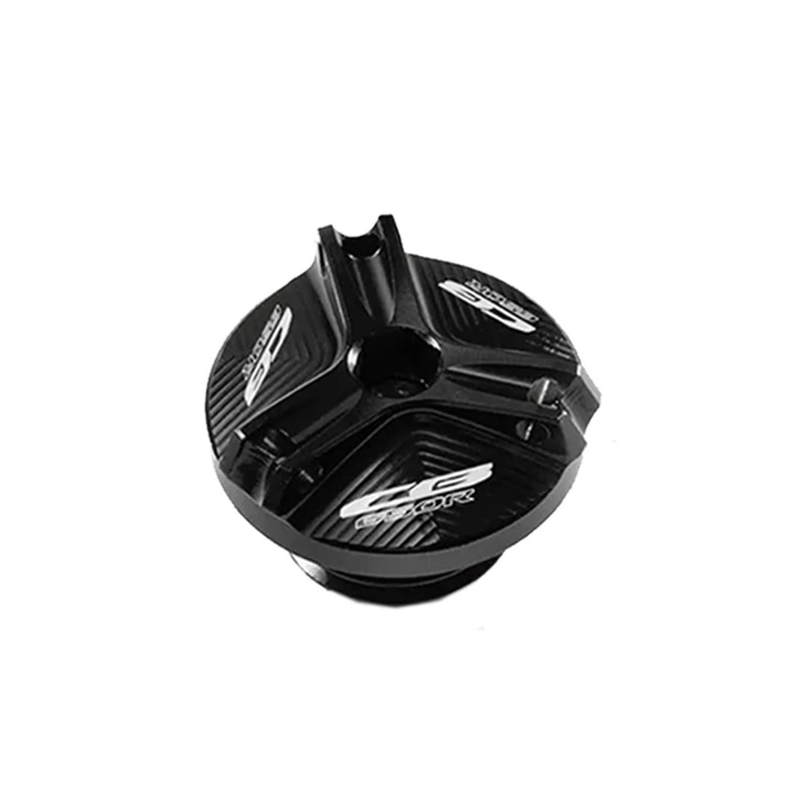 Für HON@&DA CB650R CB 650R 2019-2023 Motorradzubehör CNC-Bremsflüssigkeitsbehälterdeckel Vorn Motoröl-Einfülldeckel(Oil Filler Cap-Black) von LOFIRY