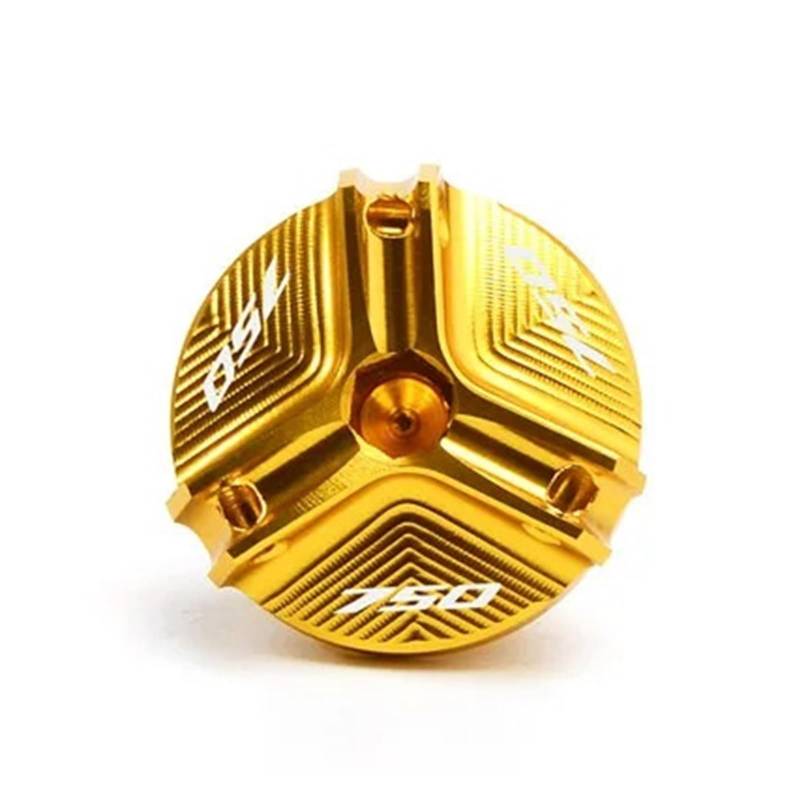 Für HON@&DA Forza 750 FORZA750 2020 2021 2022 2023 2024 Motorrad-Bremsflüssigkeitsbehälterdeckel, Tankeinfülldeckel, Motoröleinfülldeckel(1 oil cap-Gold) von LOFIRY