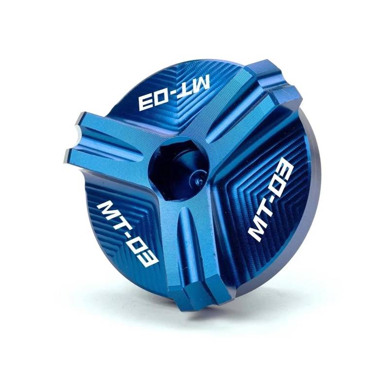 Für YA@&MAHA MT03 YZFR3 YZF R3 MT-03 2015-2024 Motorrad-Öleinfülldeckel Für Vorderen Und Hinteren Bremsflüssigkeitsbehälter(Filler Cap Blue) von LOFIRY