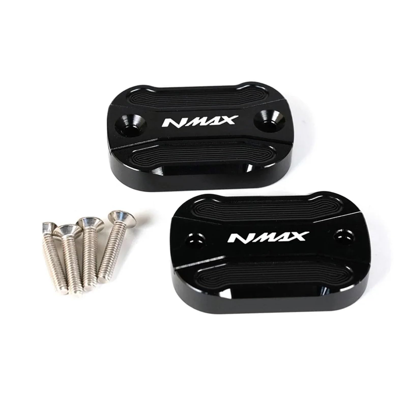 Für YA@&MAHA NMAX 155 125 N-MAX 155 125 2015-2022 2023 2024 Tankdeckel Für Vordere Und Hintere Bremse Von Motorrädern(Reservoir Caps-Black) von LOFIRY