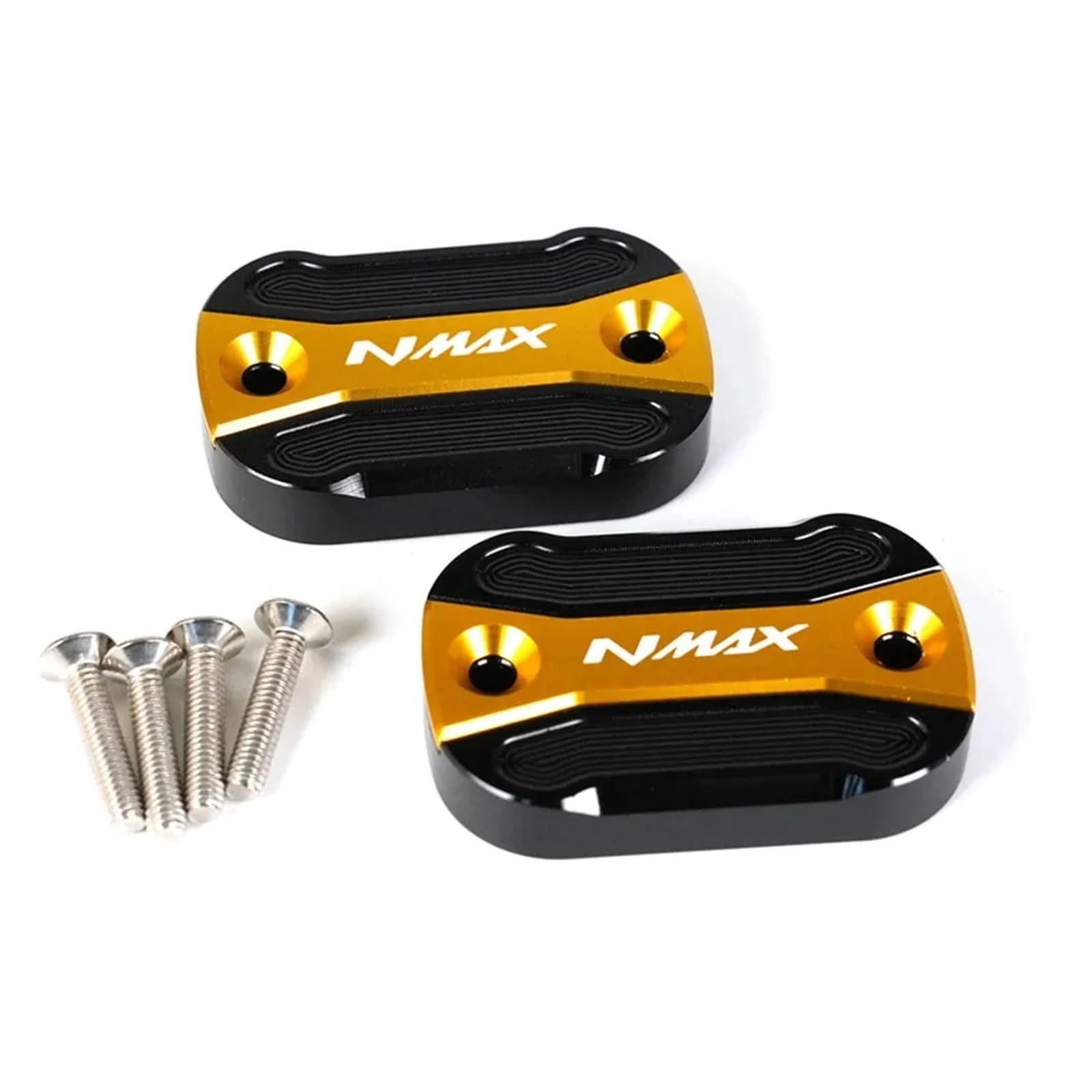 Für YA@&MAHA NMAX 155 125 N-MAX 155 125 2015-2022 2023 2024 Tankdeckel Für Vordere Und Hintere Bremse Von Motorrädern(Reservoir Caps-Gold) von LOFIRY