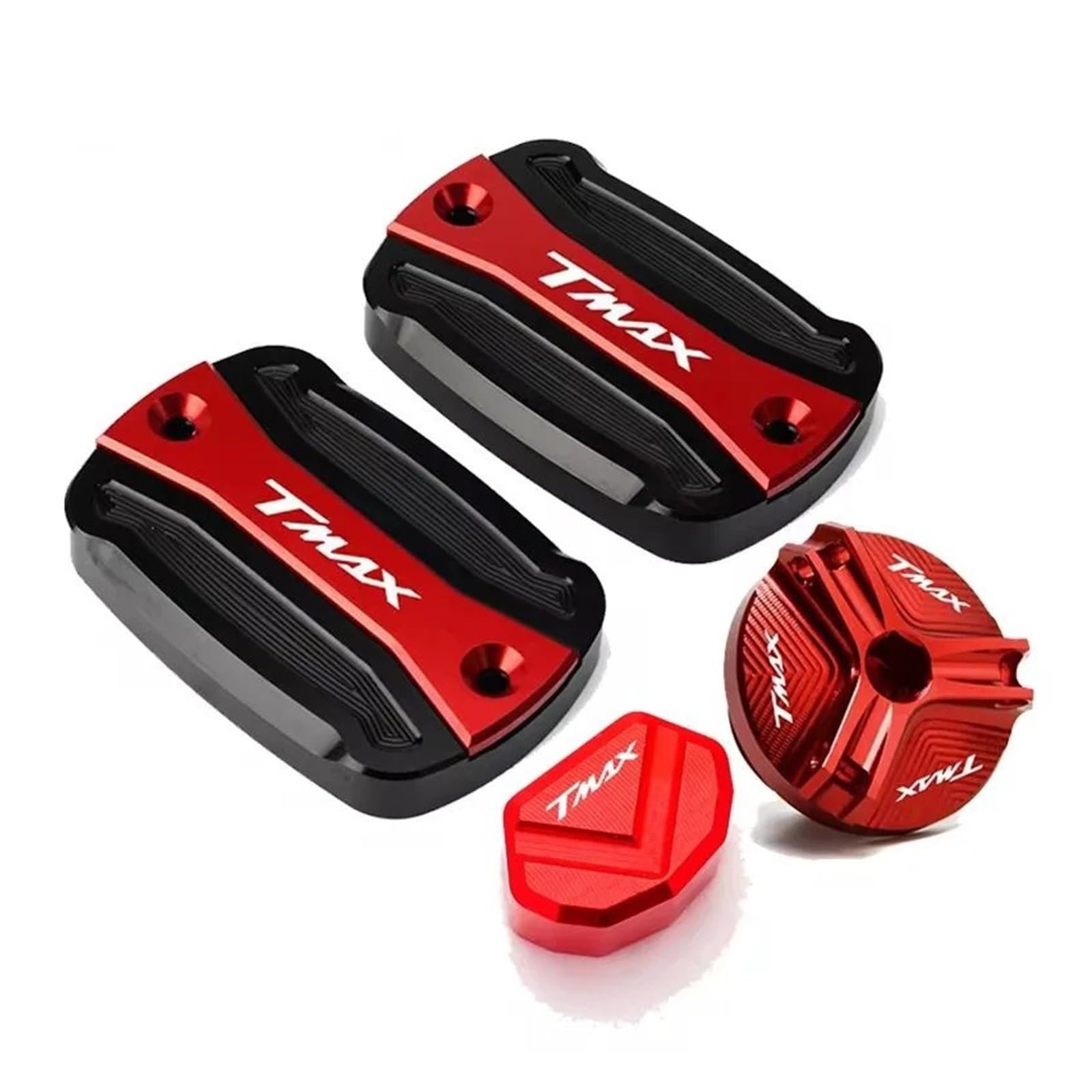 Für YA@&MAHA T-Max TMAX 530 500 560 TMax530 SX DX TECH MAX TMAX560 Motorradknopf-Abdeckung Für Hauptbremszylinderbehälter(4-Red) von LOFIRY