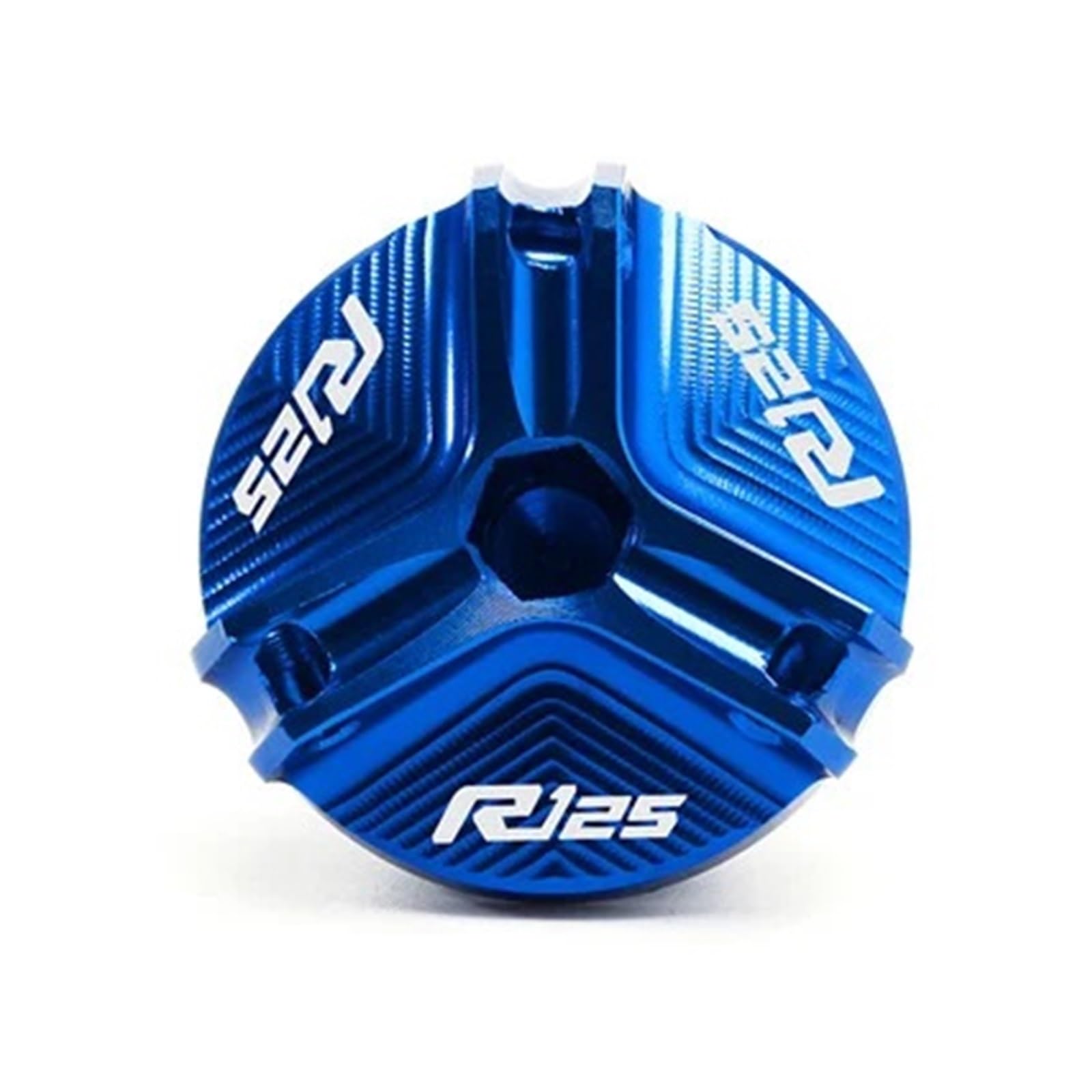 Für YA@&MAHA YZF R125 YZFR125 2008-2023 Motorrad CNC-Zylinderabdeckung Vorne Hinten Bremsflüssigkeitsbehälterdeckel Öleinfülldeckel(Oil Filler Cap-Blue) von LOFIRY