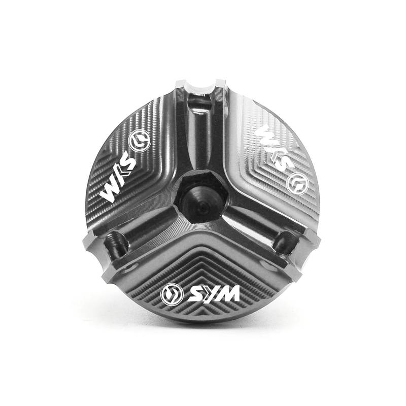 LOFIRY Für SY@&M CRUISYM 300 GTS 300i 250 JOYMAX Z 125 250 300 JETX 150 Motorrad CNC-Bremsflüssigkeitsbehälterdeckel Vorn Öleinfülldeckel(Oil Cap-Grey) von LOFIRY