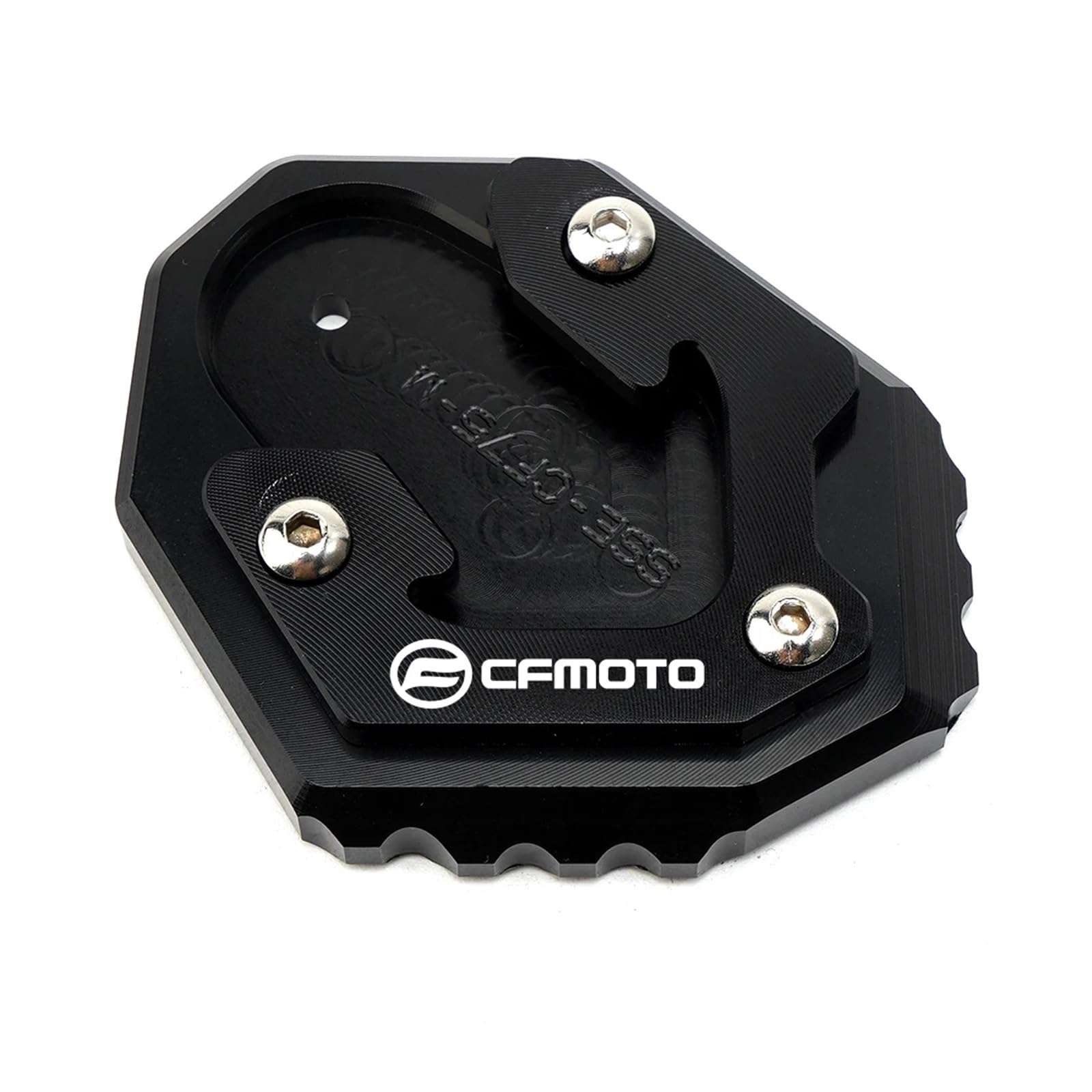 LOFIRY Motorrad Seitenständer Für CFMOTO CLX 700 700CL-X 700CLX Clx700 CL-X Zubehör Motorrad CNC-Ständer Seitenständer-Verlängerungsplatte(Black-CFMOTO) von LOFIRY