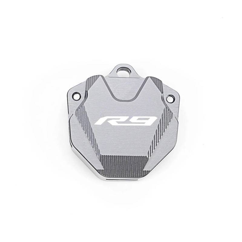 Motorrad-Schlüsselgehäuse Für YZF R9 R1 R3 R6 R7 YZFR1 YZFR3 YZFR6 YZFR7 YZFR9 2024 2025 CNC-Aluminium-Motorradschlüsselgehäuse, Schlüsselgehäuse, Schlüsselring(R9-Grey) von LOFIRY