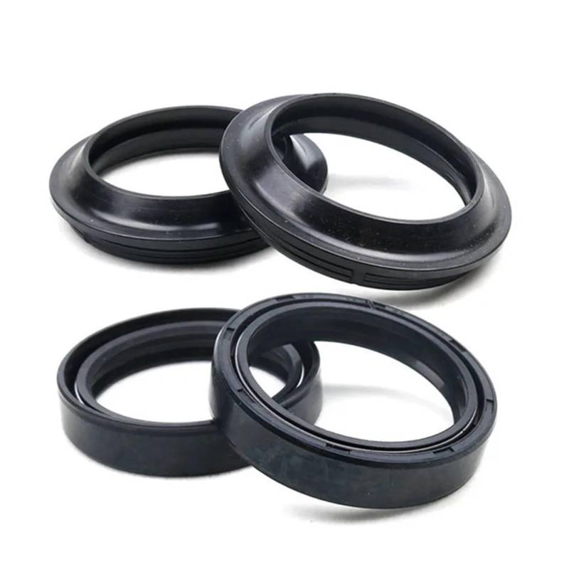 47 * 58 * 10mm Motorrad Zubehör Gabel Stoßdämpfer Öl Dichtungen for RM-Z250 RM Z250 RMZ250 2007-2012(Oil and dust seal) von LOFLRCFE