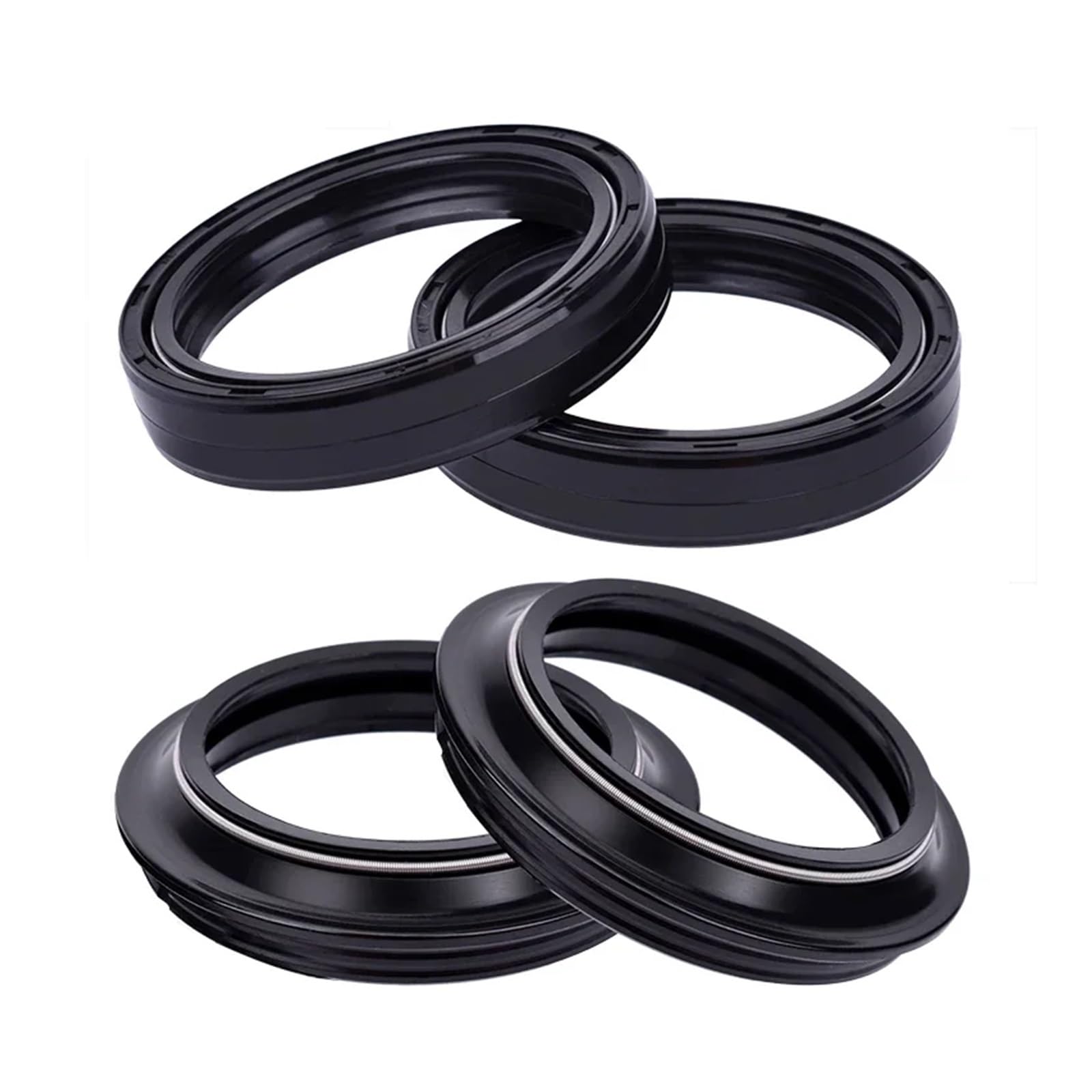 47x58x11 Motorrad Vorderradgabel Dämpfer Schock Staub Absorber Öl Dichtung for HD KX250F CRF450 R CRF450X End-duro/Off-Road(Dust and Oil seal) von LOFLRCFE