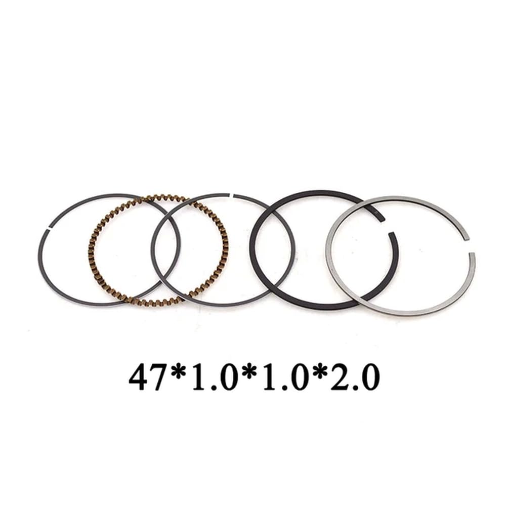 70cc 47mm 13mm Motorrad Motor Kolben Kit kompatibel mit JH70 Lifan ATV Quad Bike Dirt Bike 2HH-126(Piston ring) von LOGFDPYM