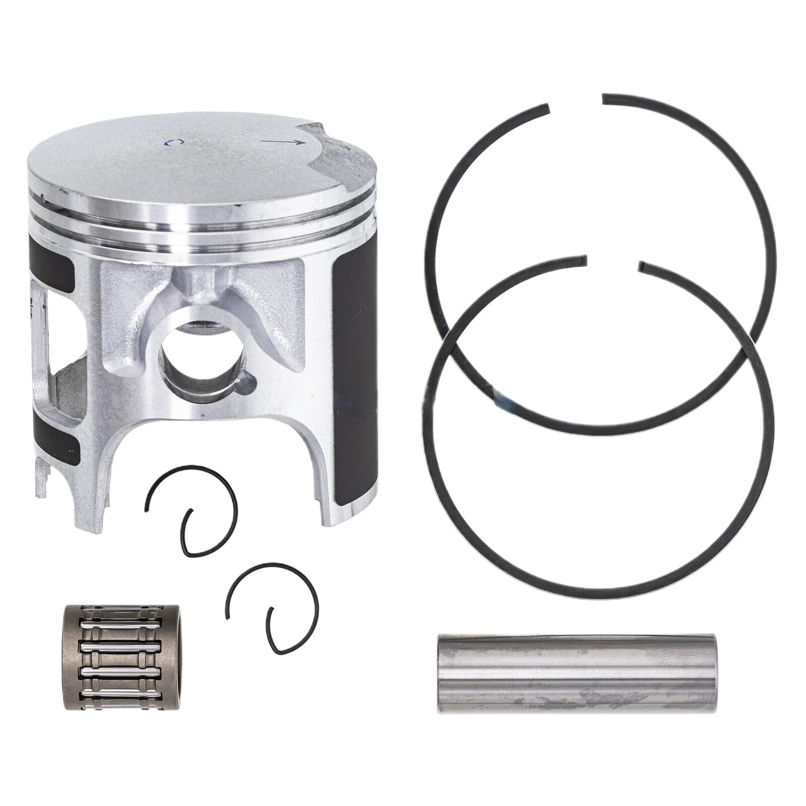Kolbenringsatz kompatibel mit Blaster 200 YFS200 DT200 Motorteilen mit 66 mm Bohrungsgröße, einschließlich Kolben und Dichtungssätzen Kompatibel mit Modelle von 1988 bis 2006 von LOGFDPYM
