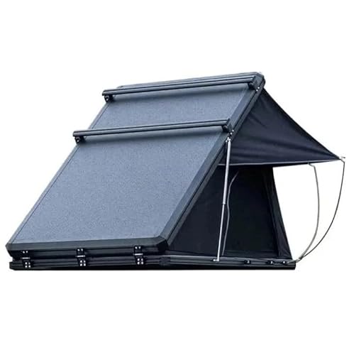 Aluminium Clamshell Hard Shell Pickup LKW Auto Dach Top Zelt Outdoor Camping Dreieck Auto Dachzelt(Dark Khaki) von LOHBJCD