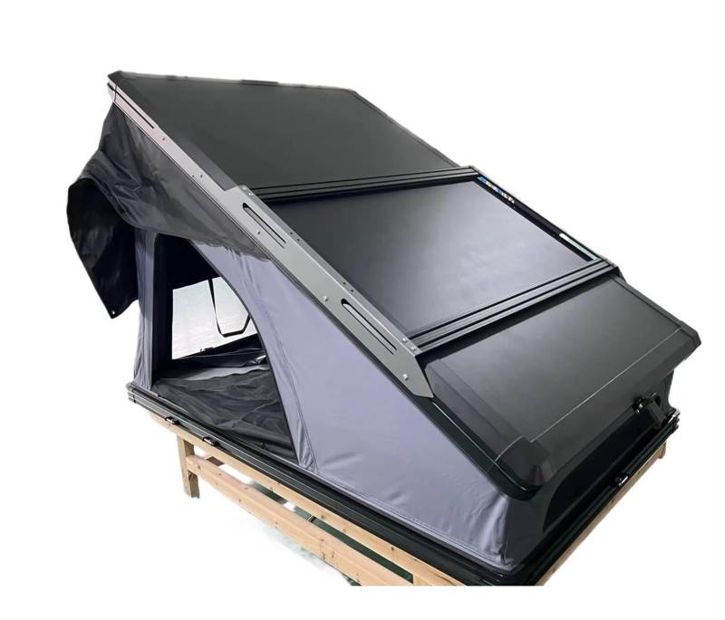 Hartschalen-Aluminiumdachzelt Hartschalen-Autodachzelt Solarpanel-Dachrahmen von LOHBJCD