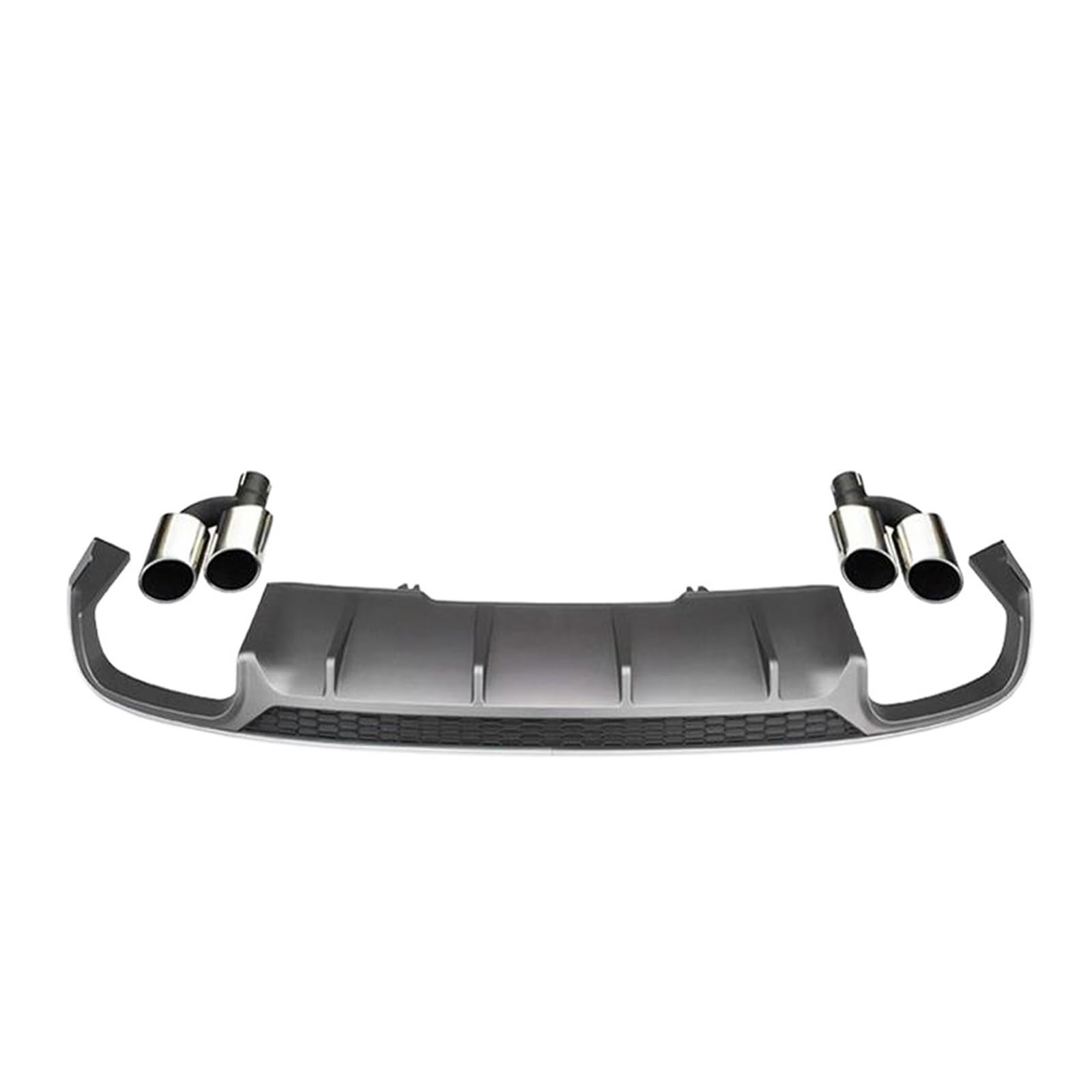 Hinten Lip Spoiler PP ABS Auto Stoßstange Diffusor Auspuff Endrohr Kompatibel for Audi A4 B9 / Sline 2017 2018(Standard Grey) von LOHBJCD