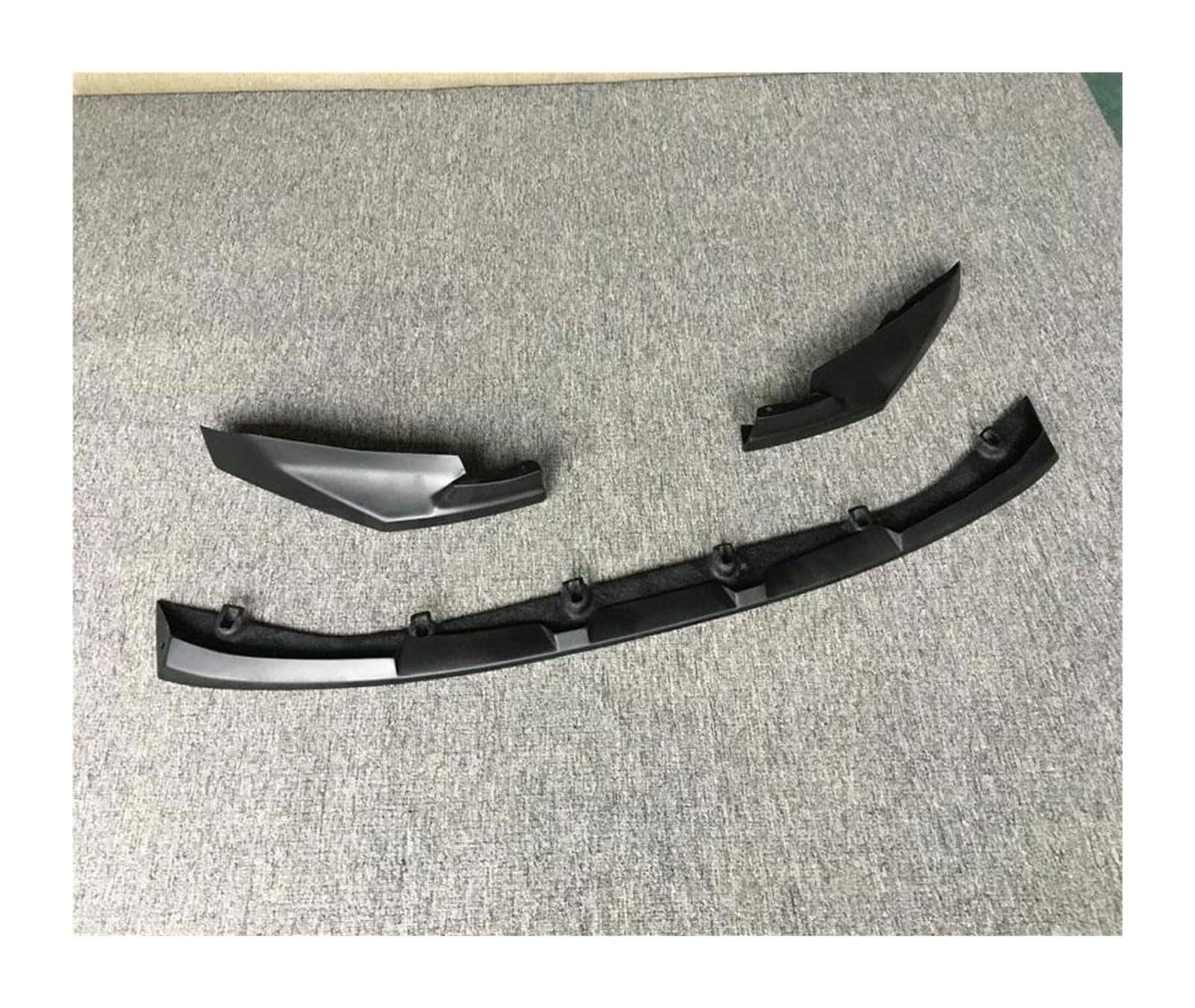 Karbonfaser-Frontstoßstangen-Lippen-Splitter, BodyKit-Diffusor-Lippe, kompatibel mit BMW 3er-/4er-Serie G80 G82 G83 M3 M4 2021 + (FRP schwarze Grundierung) von LOHBJCD