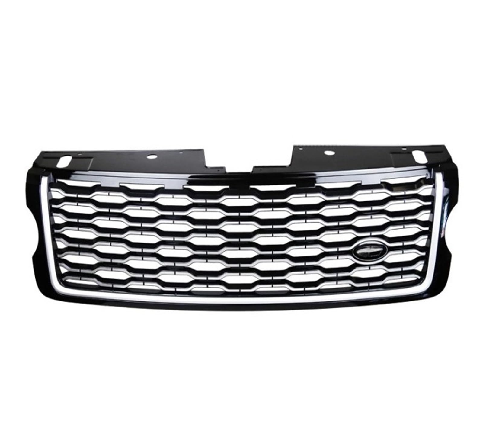 LOHBJCD ABS Mesh Grille Trim Racing Grills Kompatibel for Land Range Rover Vogue 2018 2019 2020 2021 2022(Black and Silver) von LOHBJCD