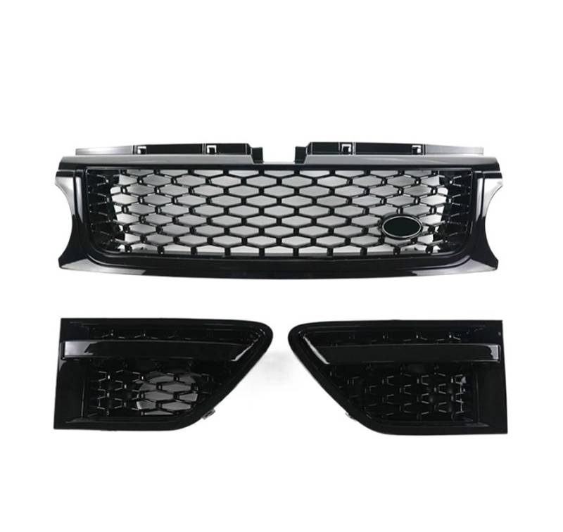 LOHBJCD Auto-ABS-Frontgrill-Grill-Luftstrom-Entlüftungs-Kotflügel-Kit Kompatibel for Land Rover Range Rover Sport 2010-2013 L320 Autozubehör von LOHBJCD