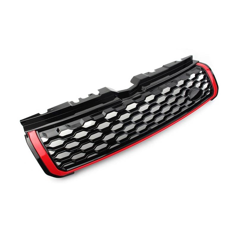 LOHBJCD Auto-Front-Obergrill-Grill mit Logo, kompatibel for Land Rover Range Rover Evoque 2010 2011 2012 2013 2014 2015 2016 2017 2018(Red) von LOHBJCD