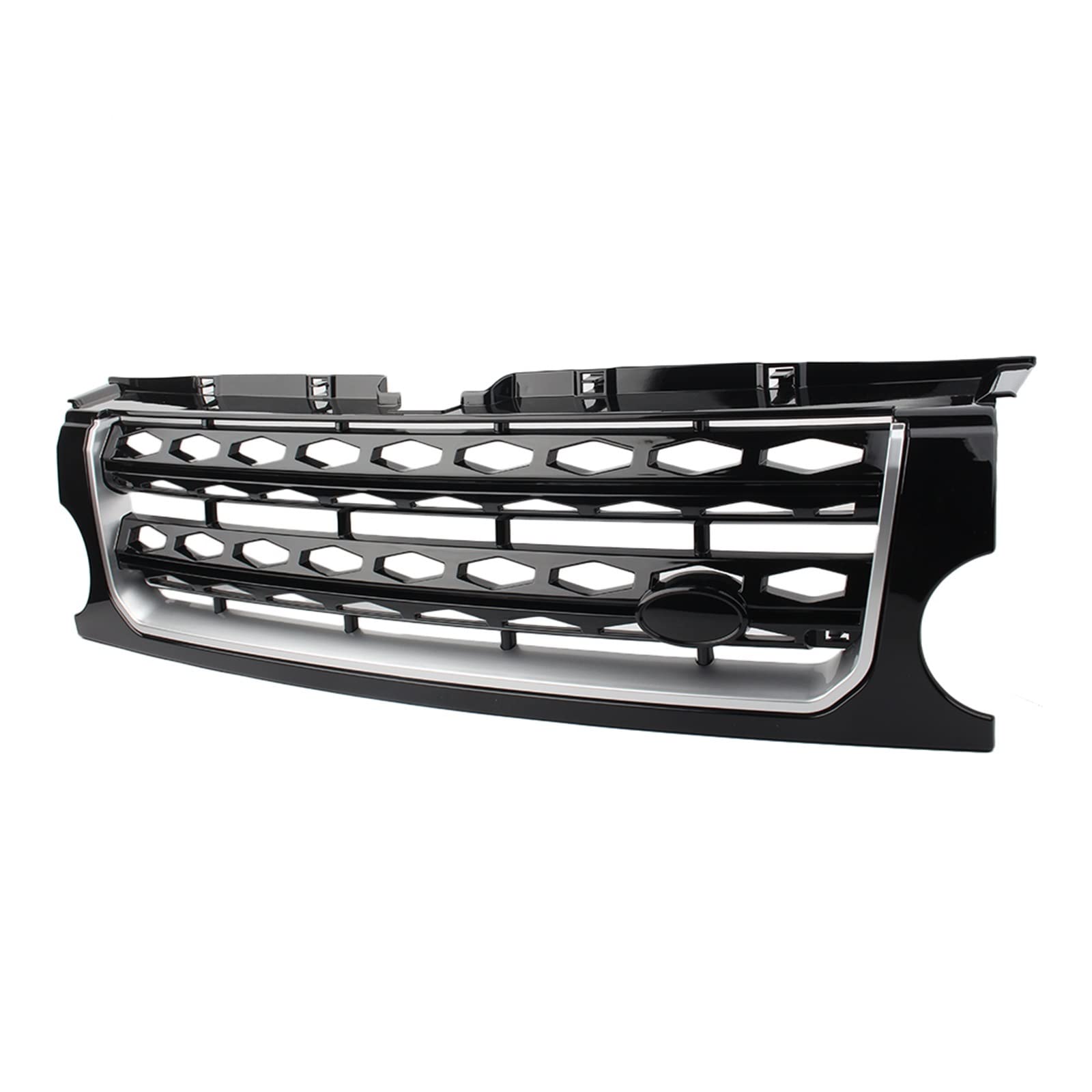 LOHBJCD Auto Front Racing Grille Niere Haube Grille Kompatibel for Land Rover L319 Discovery 3 LR3 2005 2006 2007 2008 2009 ABS Kunststoff(Black) von LOHBJCD