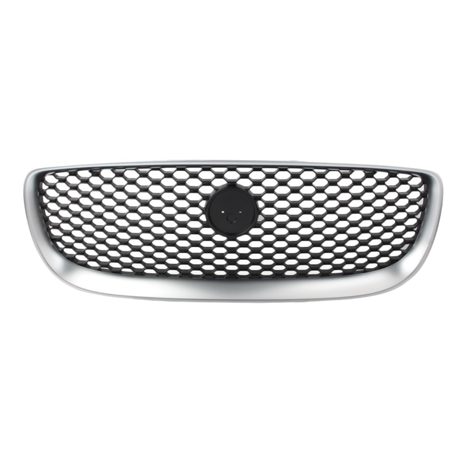 LOHBJCD Auto Frontstoßstangengrill Oberer Mesh-Grill Kompatibel for Jaguar XE 2015 2016 2017 2018 Silber ABS-Kunststoff Schnelle Lieferung von LOHBJCD