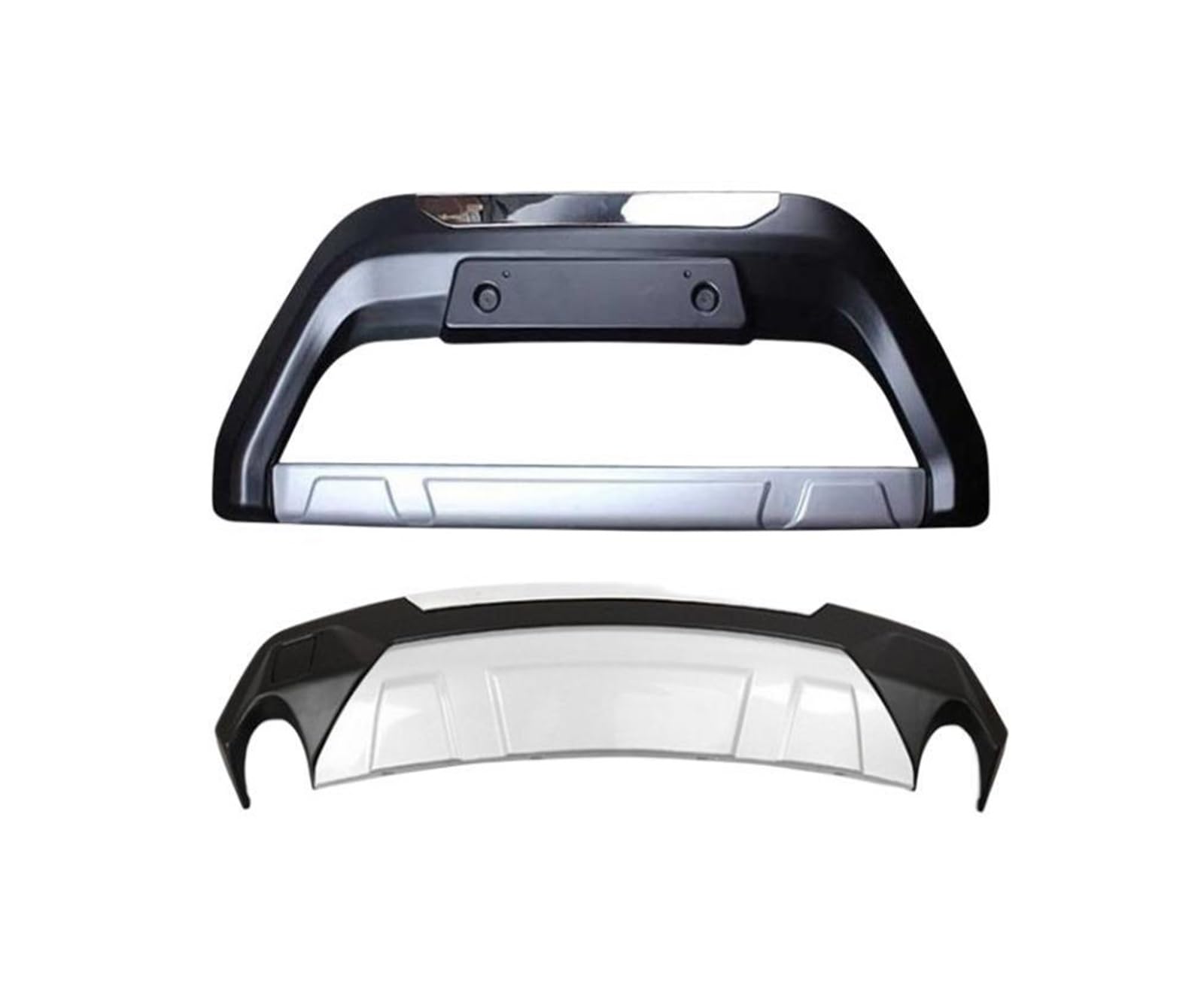 LOHBJCD Auto Stoßstangenlippe Spoiler Stoßstangenschutz Splitter Schutz Kompatibel for Dodge Journey 2013.2014.2015.2016.2017 ABS Schutzplatte Vorne + Hinten Autozubehör(A Style 3.6) von LOHBJCD