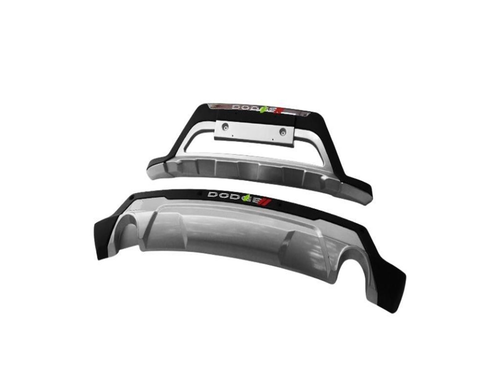 LOHBJCD Auto Stoßstangenlippe Spoiler Stoßstangenschutz Splitter Schutz Kompatibel for Dodge Journey 2013.2014.2015.2016.2017 ABS Schutzplatte Vorne + Hinten Autozubehör(B Style) von LOHBJCD