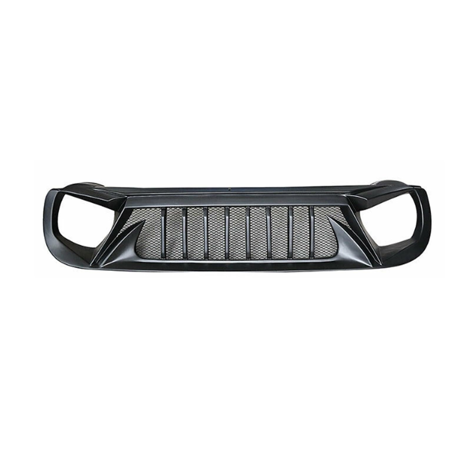 LOHBJCD Autozubehör Frontstoßstangengrill Mittelfeld Styling Oberer Renngrill Kompatibel for Jeep Renegade 2015 2016 2017 2018 2019 2020 2021(Matte Black 15-18) von LOHBJCD