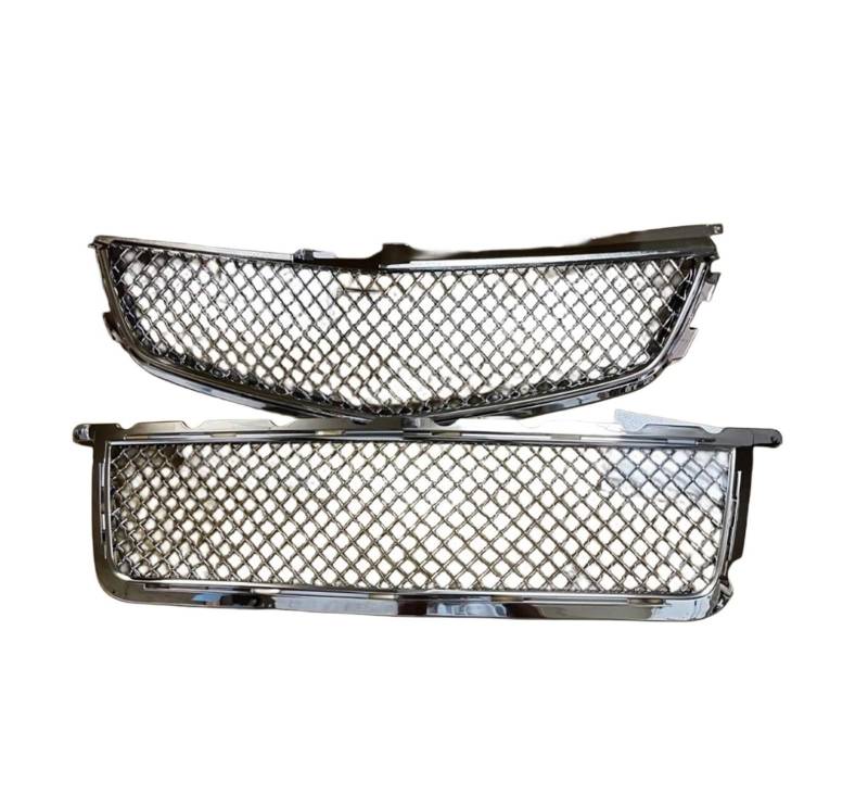 LOHBJCD Autozubehör Frontstoßstangengrillmaske Kühler oben und unten Kühlergrill kompatibel for Cadillac CTS-V 2009(Chrome) von LOHBJCD