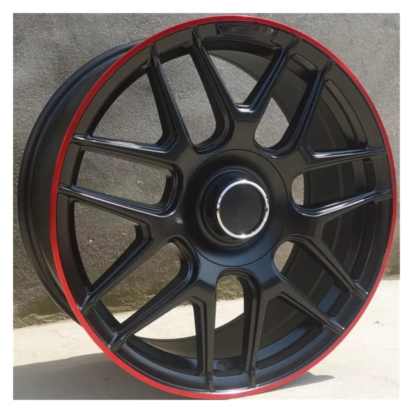 LOHBJCD Autozubehör Leichtmetallfelgen Red Lip 18 19 Zoll 5X112 Kompatibel for Mercedes ABCES Klasse CLA GLC SLC W222 W211 W221(Color1,22in.) von LOHBJCD