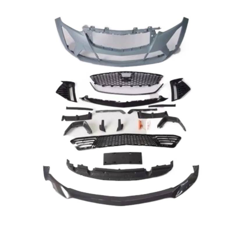 LOHBJCD Body Kit Frontstoßstange Lippe Seitenschweller Motorabdeckung Montage Kompatibel for Cadillac CT5 2005-2023 Modifizierter Blackwing Style Autozubehör Kotflügel(Style 1) von LOHBJCD