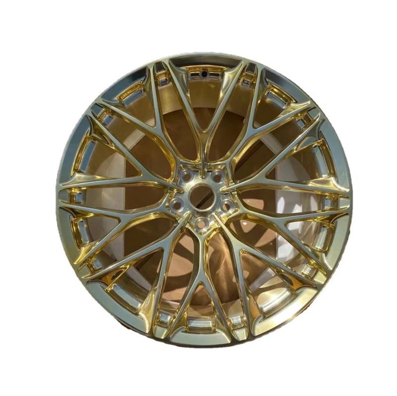 LOHBJCD Geschmiedete Räder, 19 Zoll, 5 x 120, individuelle Felgen, Räder, poliertes Gold, passend for nachgerüstete Radnaben im Auto(FOUR WHEELS_18IN.) von LOHBJCD