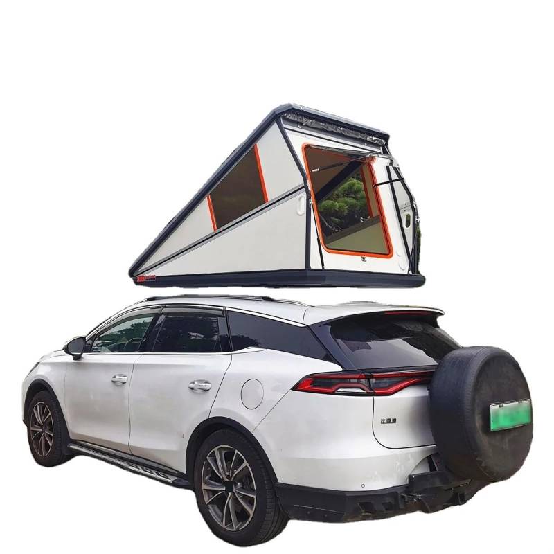 Outdoor Camper Zelte Camping Clamshell Dach Mit Solar Ausklappbar Hartschale Fahrzeug Auto Anhänger Dachzelt von LOHBJCD