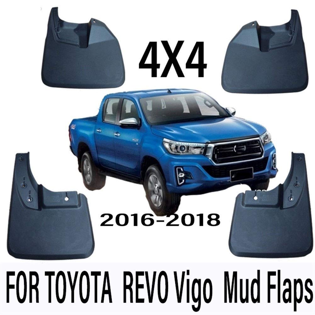 Auto-Kotflügel Auto-Schmutzfänger for Toyota HILUX REVO Vigo 2016-2018 4x4 Schmutzfänger Spritzschutz Schmutzfänger Kotflügel Auto-Styling-Set geformt Radlauf Verbreiterung Kotflügel Schmutzfänger Uni von LOHWSTRFG