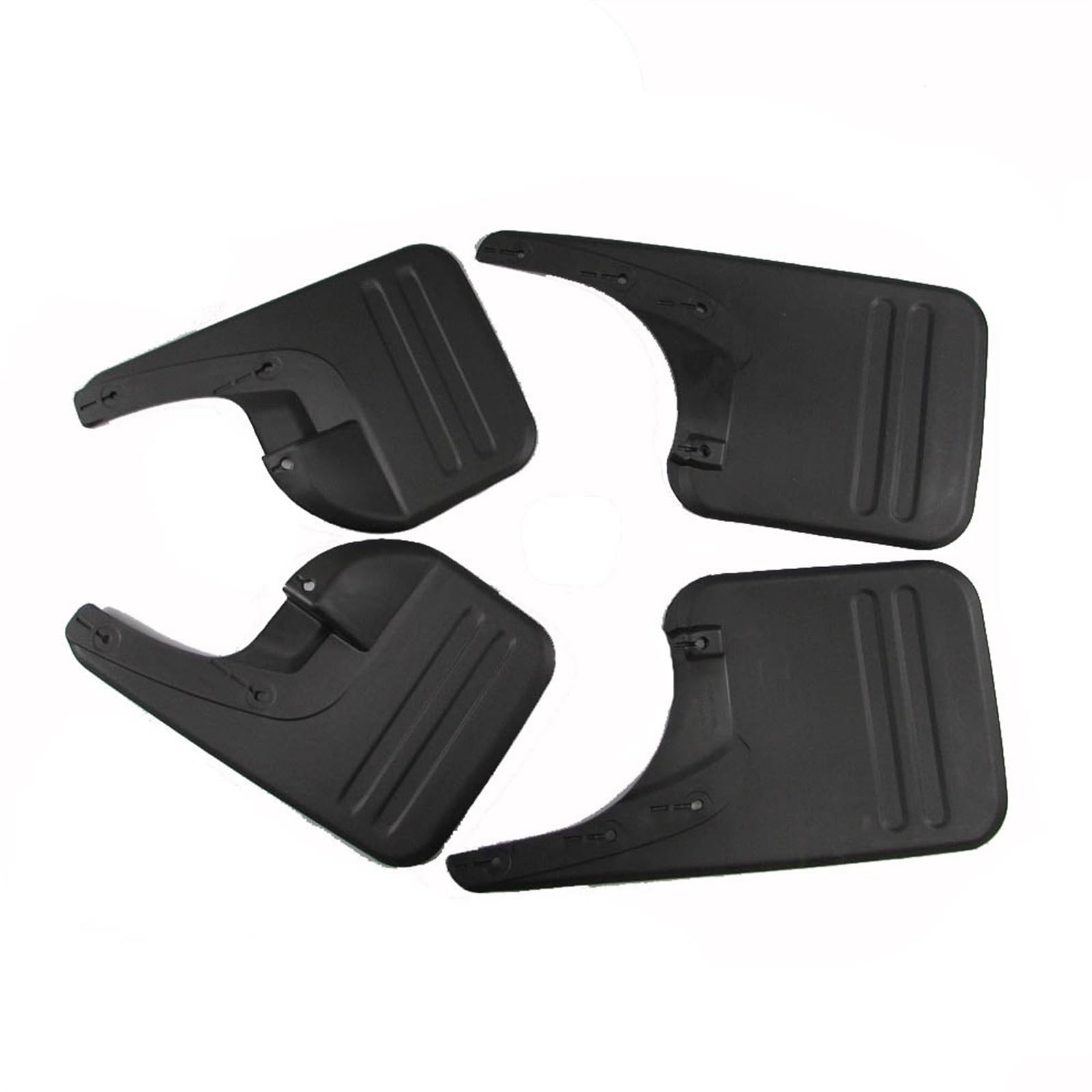 Auto-Kotflügel Schmutzfänger, Spritzschutz, Kotflügel, Schmutzfänger, Kotflügel, passend for Toyota Hilux Vigo 2006–2014 2WD, Schwarz, 4-teiliges Set Radlauf Verbreiterung Kotflügel Schmutzfänger Univ von LOHWSTRFG