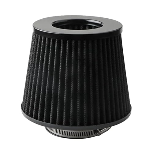 Auto-Luftfilter 76Mm Luftfilter Pilzkopf Filter Abgasfilter Ansaugfilter Universal Autozubehör Luftfilter Für PKW(Black) von LOHWSTRFG