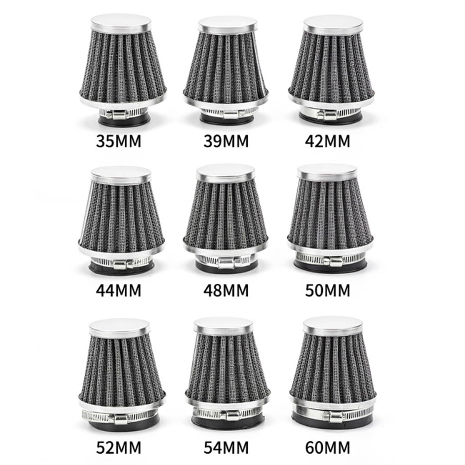 Auto-Luftfilter Universal Auto Luftfilter Auto Motorrad Intake High Flow Kurbelgehäuse Entlüftungsabdeckung Verschnaufpause Automobil Moto Ersatz Zubehör Luftfilter Für PKW(12 Silver) von LOHWSTRFG