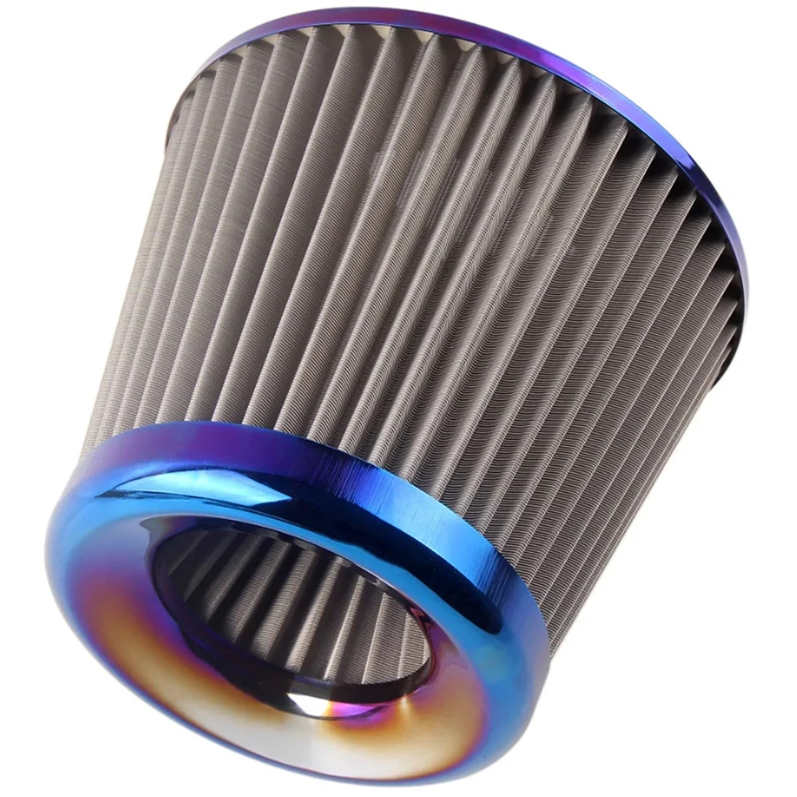 Auto-Luftfilter Universal Edelstahl Auto Air Intake System High Flow Kegel Kaltluftfilter 60MM 65MM 70MM 75MM Luftfilter Für PKW(60mm) von LOHWSTRFG