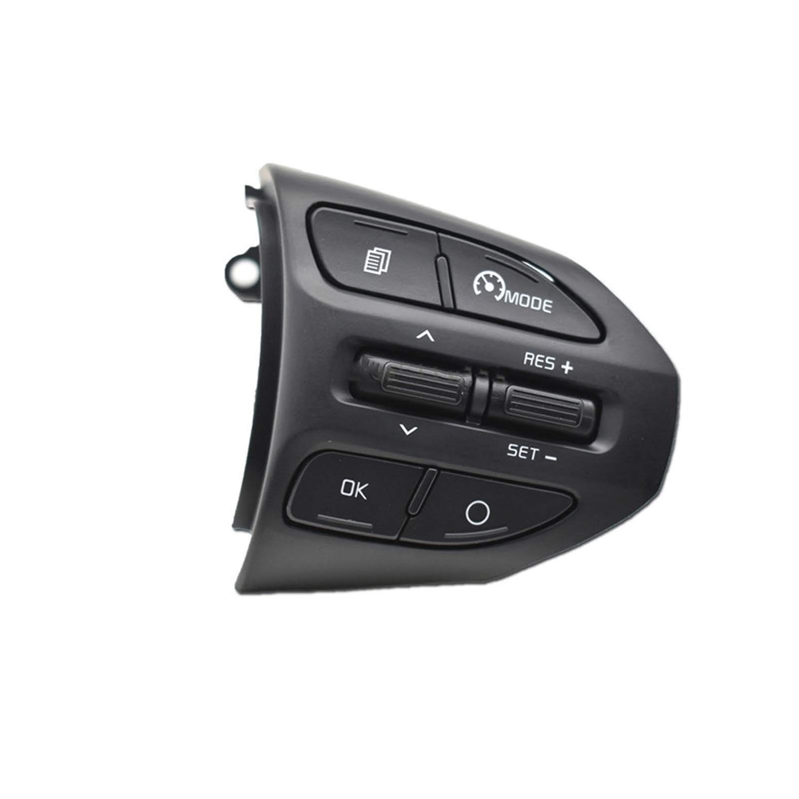 Lenkradsteuerung Multifunktionstaste Tempomat Mult Lenkradtaste/Fit for KIA K2 Rio 2017 2018 2019 Rio X LINE Tasten Bluetooth Telefon Lenkrad Multifunktionstaste Tasten Blende Rahmen A(Model B) von LOHWSTRFG